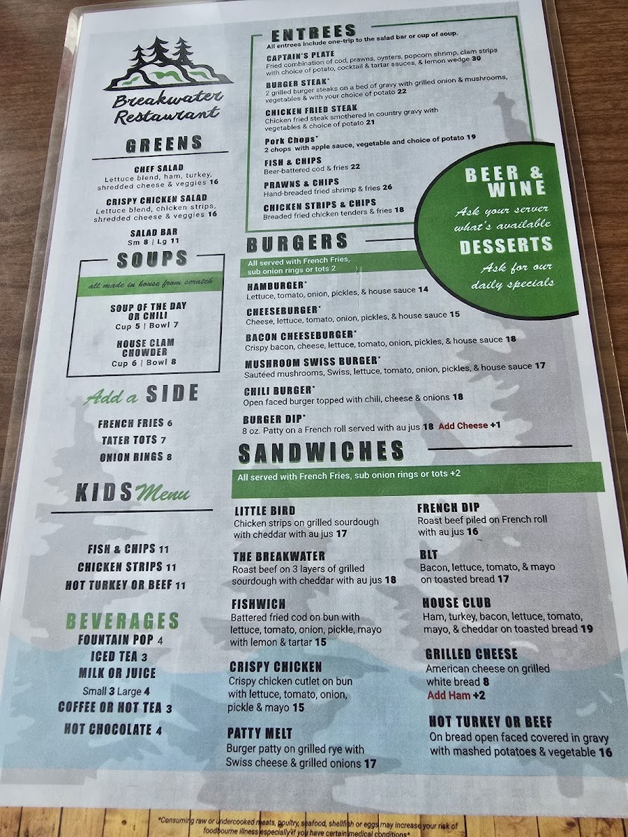 Breakwater Restaurant and Bar Menu - Image 5