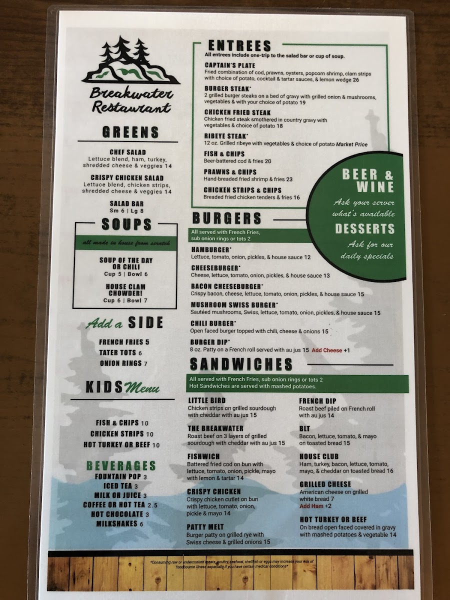 Breakwater Restaurant and Bar Menu - Image 6